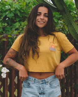 Sunrize Crop Women's Tee